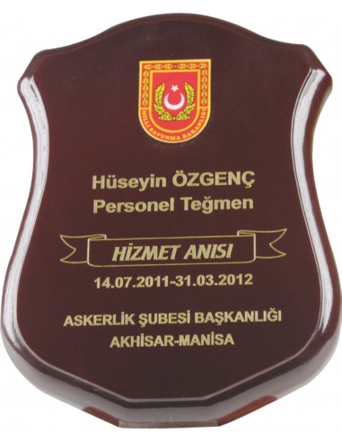 Bk-75 Ahşap Plaket
