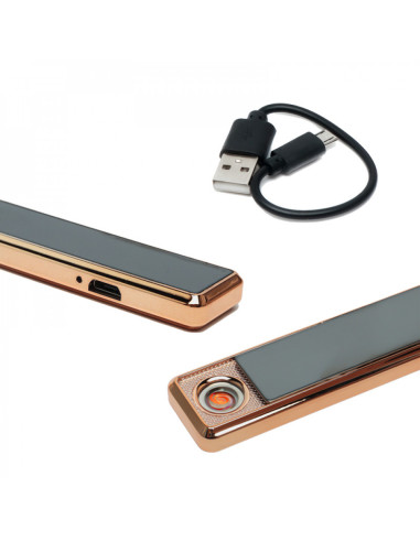 Metal Slim Şarjlı Çakmak