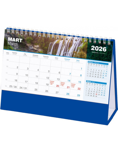 Amt-04 Şelale 20X11 Masa Takvimi