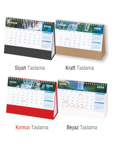 Amt-04 Şelale 20X11 Masa Takvimi